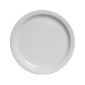 Tuxton China Colorado 9 in. Plate - Porcelain White - 2 Dozen CLA-090